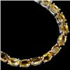 Image 2 : NATURAL AAA ORANGISH YELLOW CITRINE Bracelet