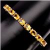Image 1 : Natural Oval 8x6 mm Top Rich Yellow Citrine Bracelet