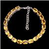 Image 2 : Natural Oval 8x6 mm Top Rich Yellow Citrine Bracelet