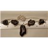 Image 5 : AWESOME 89.50 CT HIGHLY POLISHED BLACK AGATE NECKLACE.