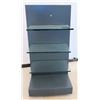 Image 8 : Double-Sided Display Unit w/ 3 Shelves & Rolling Base 26"x26"x 60"H