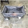 Image 2 : METAL AND FABRIC CART ON WHEELS