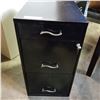 Image 2 : BLACK METAL 3 DRAWER FOLING CABINET W/ KEYS