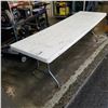 Image 2 : 8 FOOT MARKET TABLE WITH FOLDING LEGS