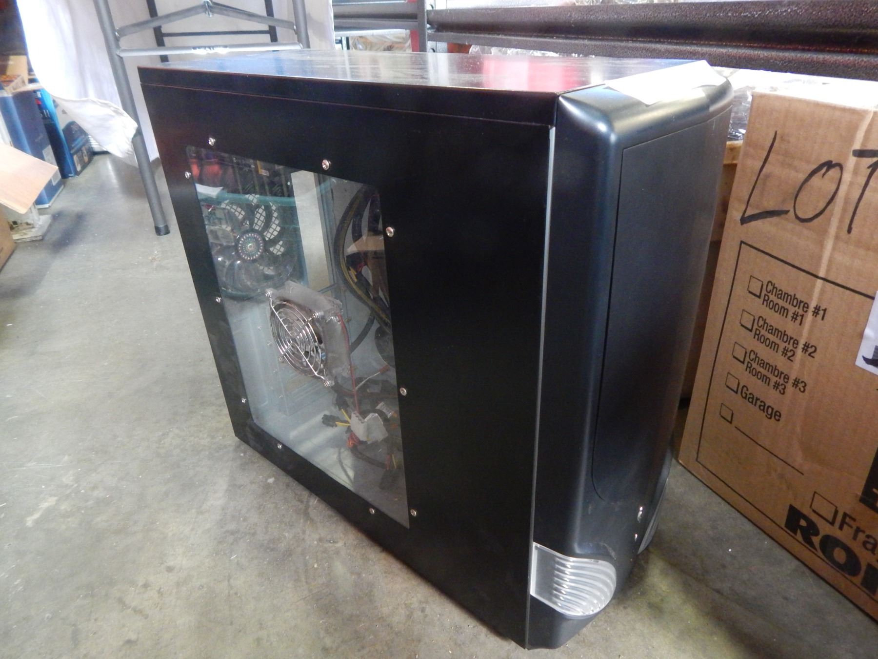 ALIENWARE GAMING COMPUTER BOX W/ CLEAR SIDE