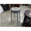 Image 2 : ROUND END TABLE AND GREY STOOL
