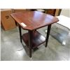Image 2 : 2 TIER WALNUT PARLOUR TABLE