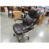 Image 2 : BROWN LEATHER OFFICE CHAIR