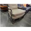 Image 2 : WOOD FRAMED OVERSIZED CHAIR