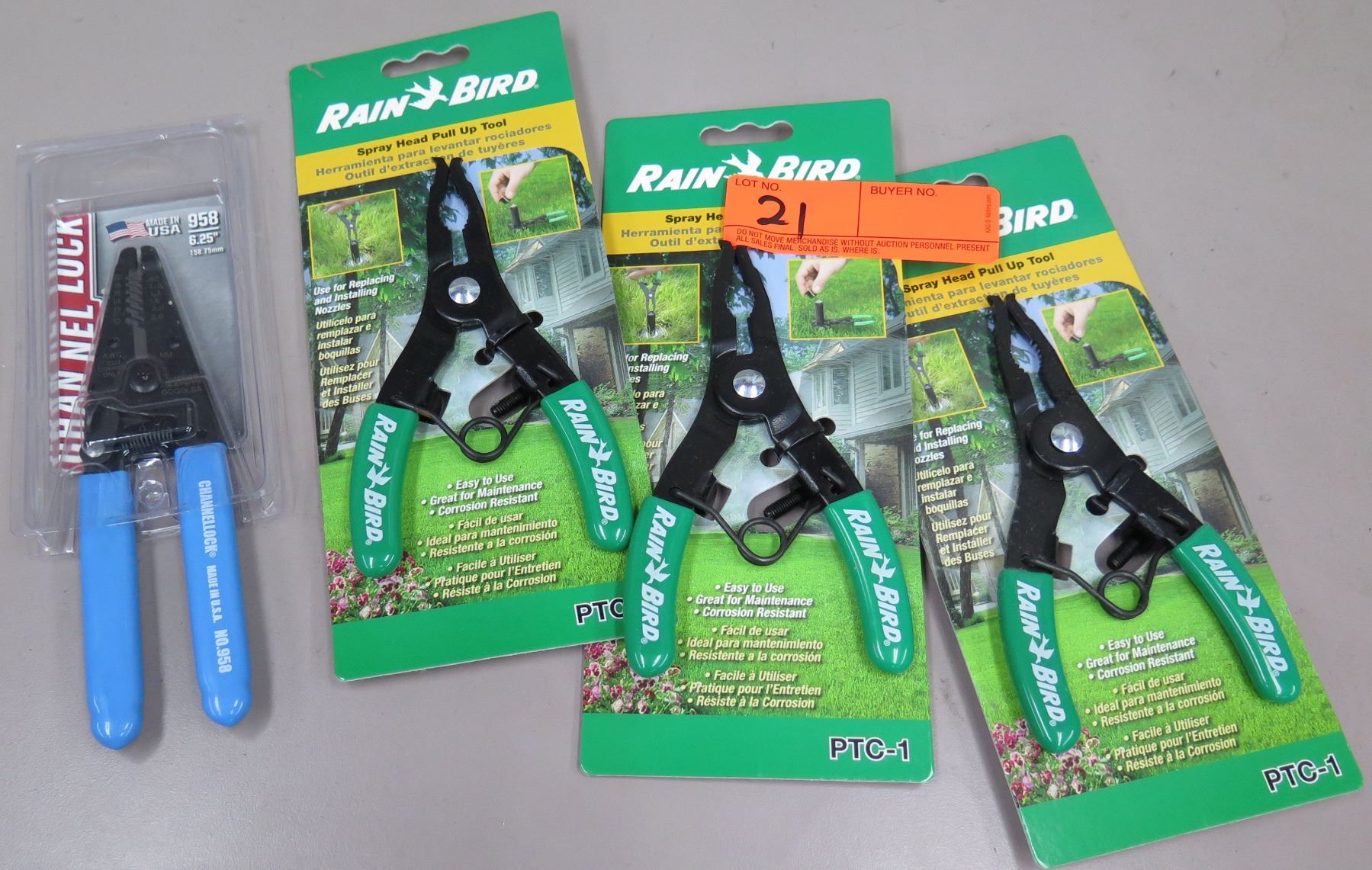 Rain Bird PTC1 Spray Head Pull-Up Tool – Easy Sprinkler Maintenance Kit (9-Piece Set)