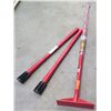 Image 1 : Qty 2 Corona Solid Core Fiberglass Handles 73020-4 & 1 Corona PZ 3.5" x 12" Stand
