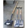Image 1 : Qty 2 Corona Closed Back Nursery Shovels & Corona Square Point Shovel