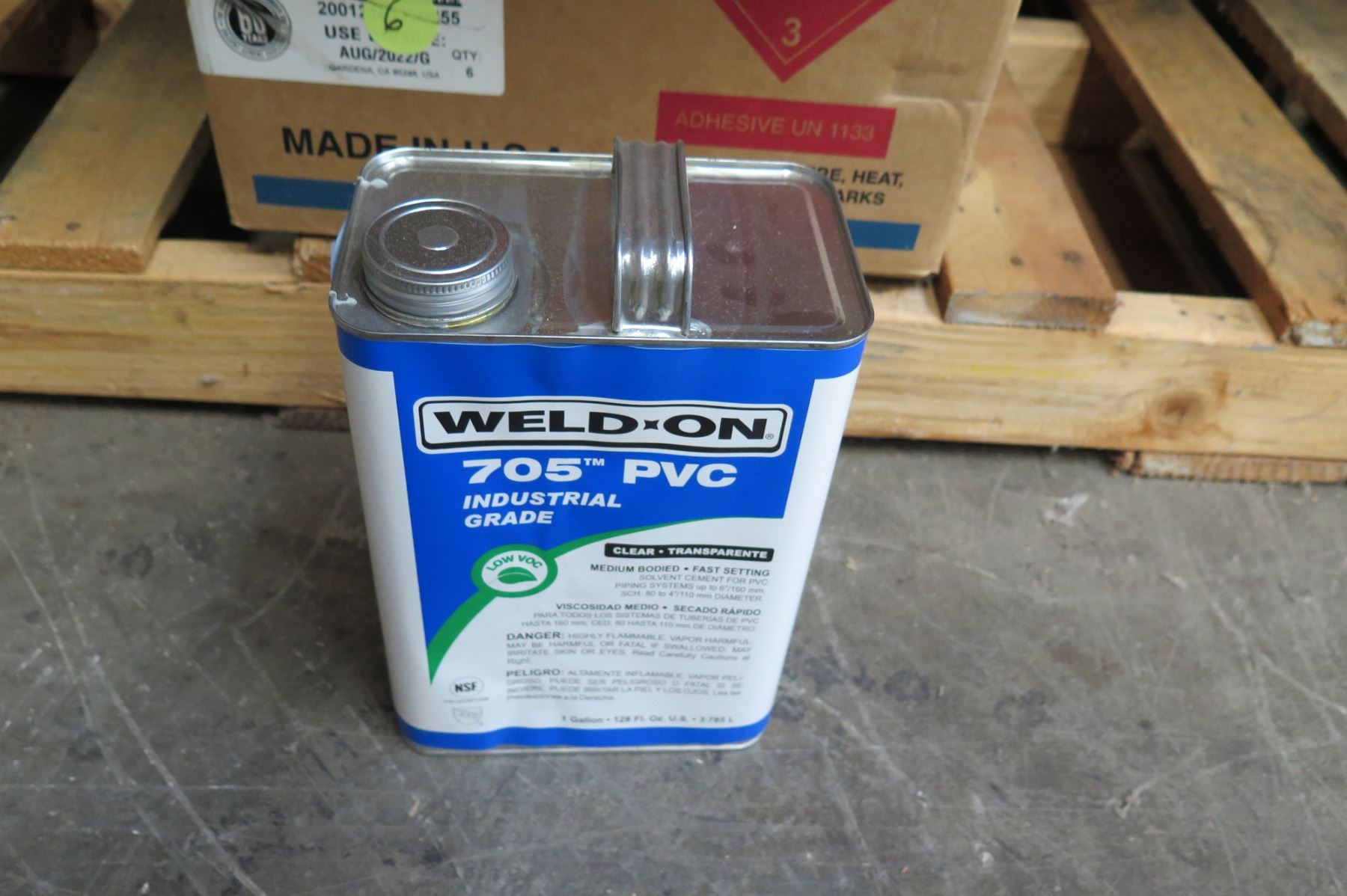 Case of 5 Weld-On 705 PVC Industrial Grade Clear Fast Setting Cement ...