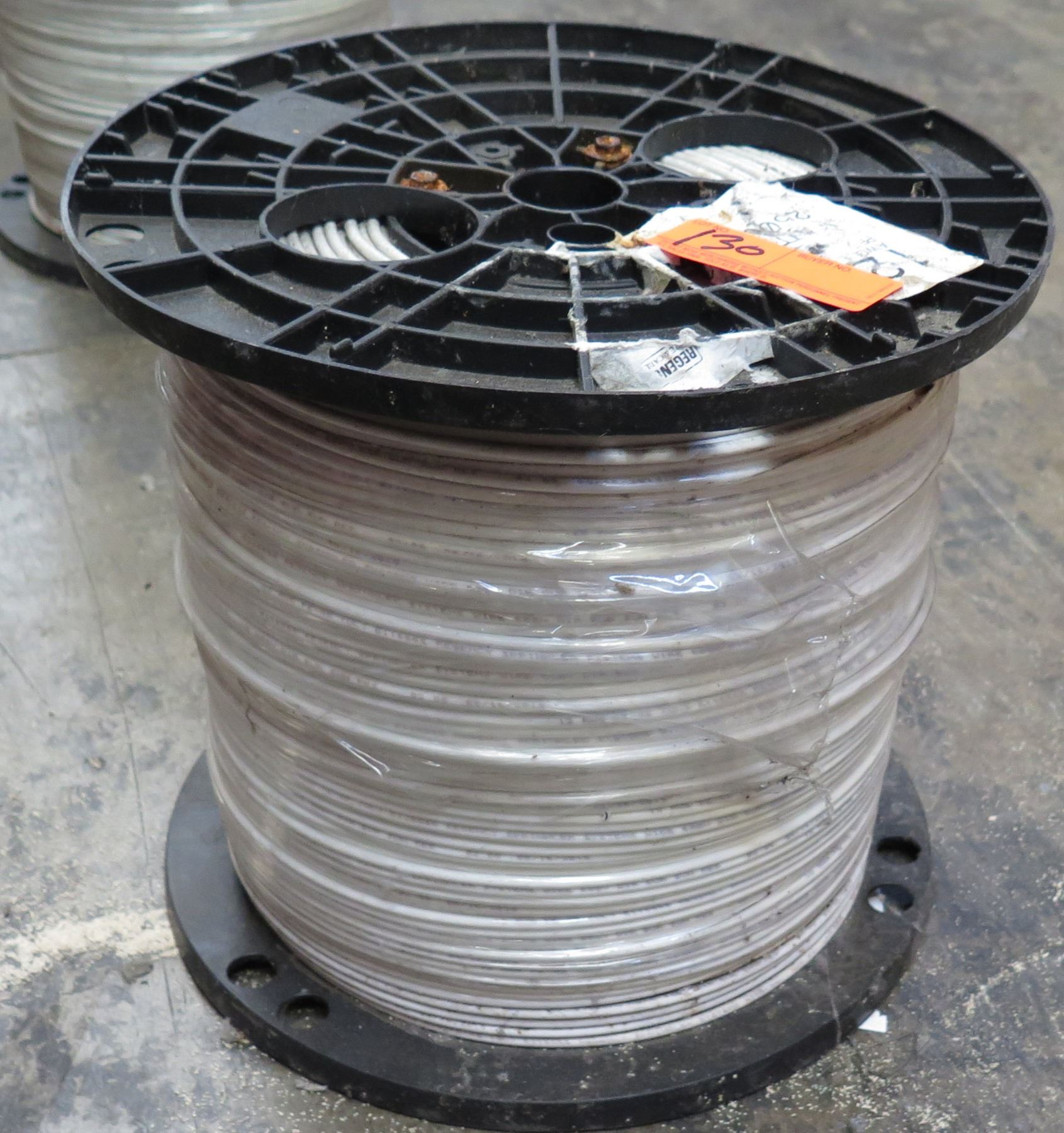 Spool PE 12 AWG Solid White 2500' Cable - Oahu Auctions