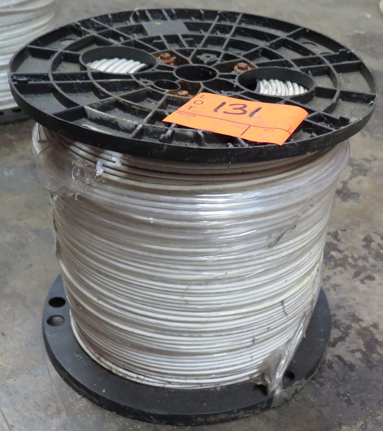 Spool PE 12 AWG Solid White 2500' Cable - Oahu Auctions