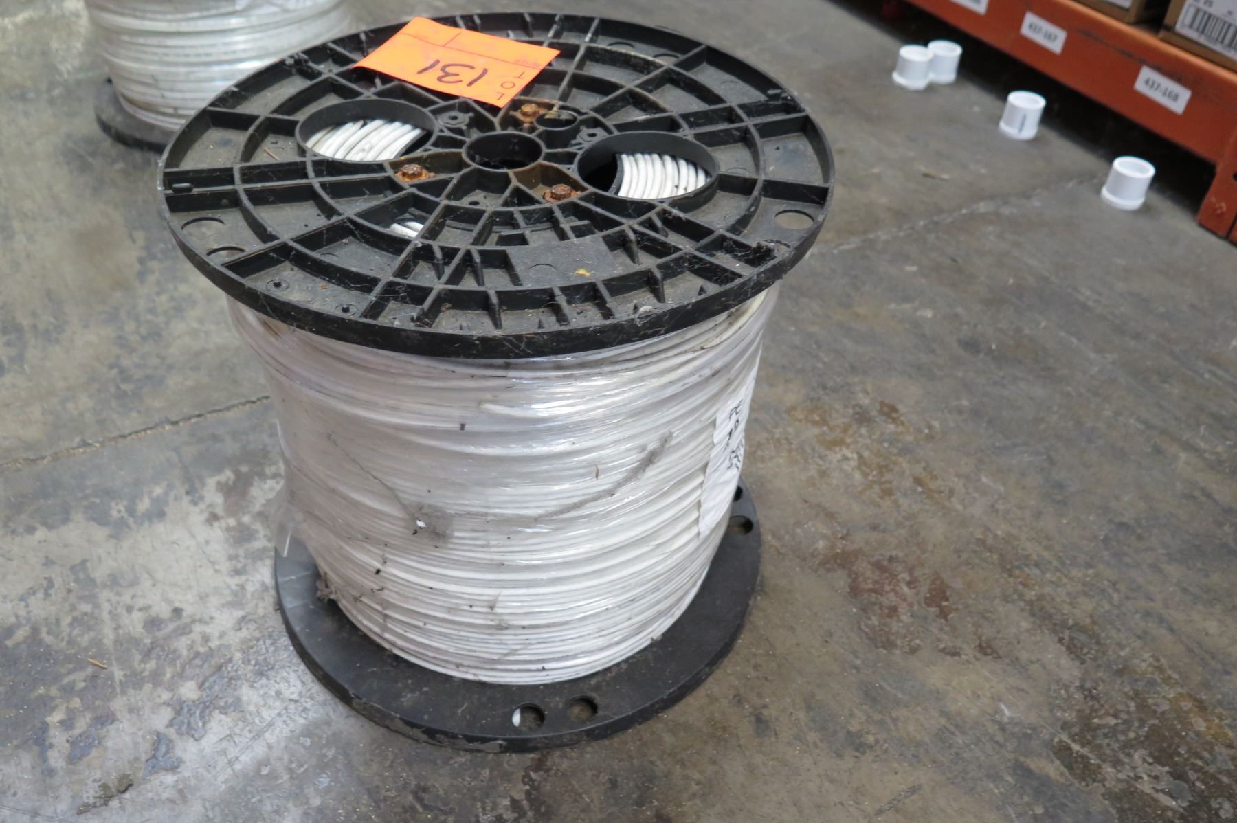 Spool PE 12 AWG Solid White 2500' Cable - Oahu Auctions