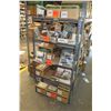 Image 2 : Metal-Framed Shelving Unit (12"x30"x5ft) & Contents: Rain Bird U12H Nozzles, PGA Valves, Hunter Spra