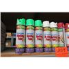Image 2 : Qty 11 Aerosol Spray Cans Survey Marking Paint Green/White/Red/Pink