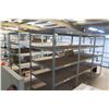 Image 2 : Qty 12 Metal-Framed Industrial Shelving Units (shelves located on 2nd level mezzanine)