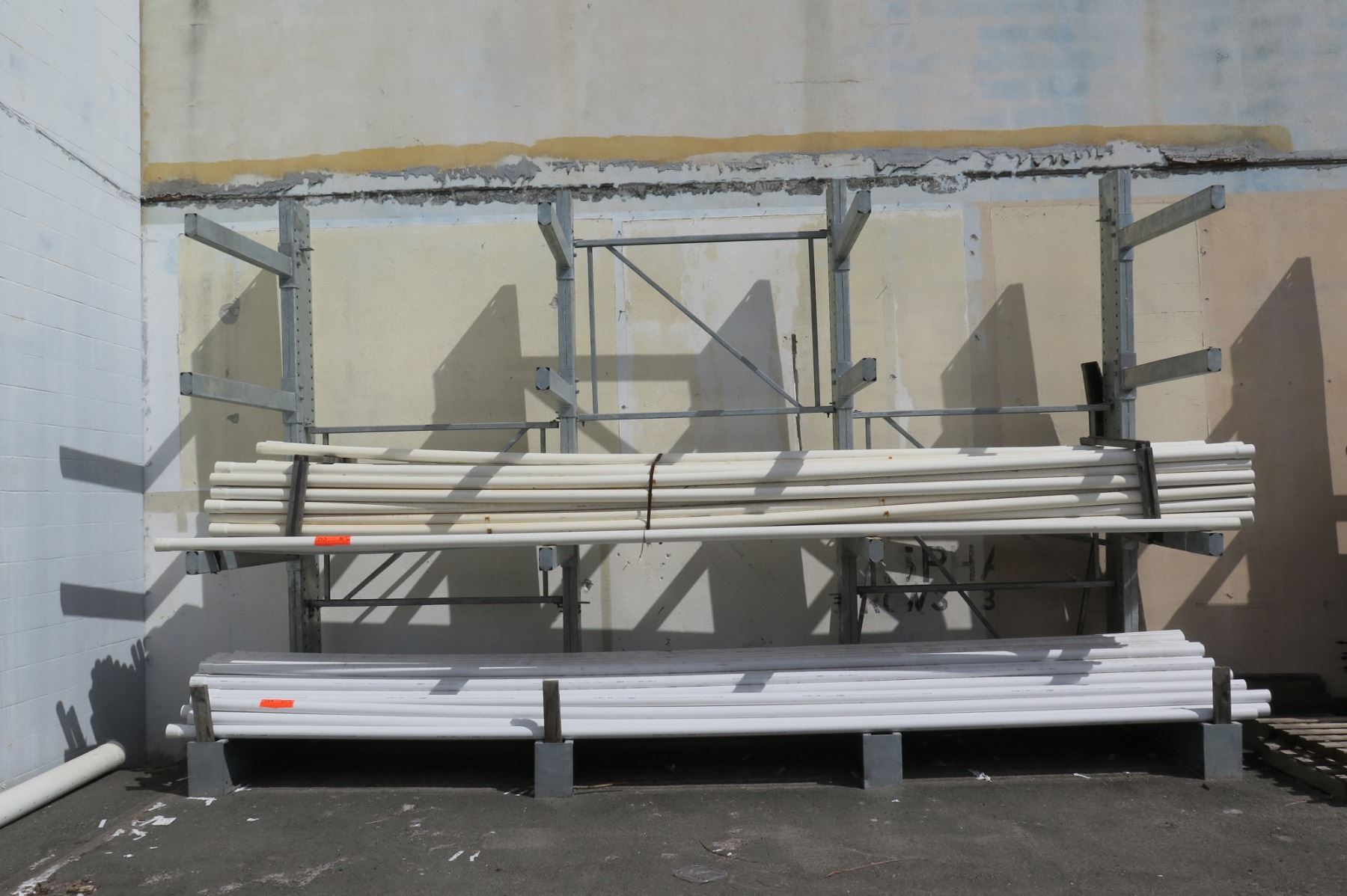 Metal 3-Tier, 4-Section Pipe Rack (Pipes Not Included) - Buyer ...