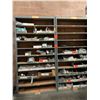 Image 2 : Qty 3 Metal-Framed Industrial Shelving Units, (Contents Not Included) two are 1ft X 4ft X 8ft H and 
