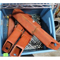 CRATE OF TOWING RECIEVERS & HITCHES