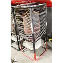 PROPANE CONSTRUCTION HEATER IN CAGE