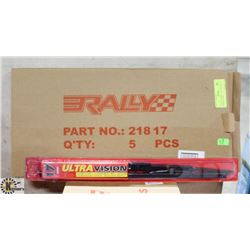 PACK OF 5 NEW 17" ALL SEASON WIPER BLADES