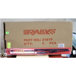 PACK OF 5 NEW ULTRA VISION 19" WIPER BLADES