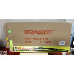PACK OF 5 NEW RALLY 20" WIPER BLADES