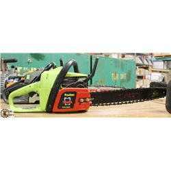 POULIN PREDATOR GAS CHAINSAW, MODEL #P3516PR