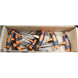 NEW 8PC T-HANDLE HEX MM SET