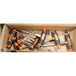 NEW 8PC T-HANDLE HEX MM SET