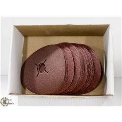 BOX OF 40 GRIT SANDING DISCS