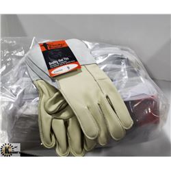 12 PAIR LEATHER GLOVES SIZE 9