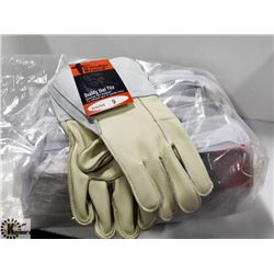 12 PAIR LEATHER GLOVES SIZE 9