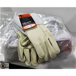 12 PAIR LEATHER GLOVES SIZE 9