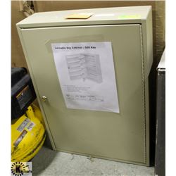 500 KEY LOCKABLE KEY CABINET, 18"X 6" X 25"