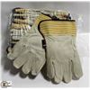 Image 1 : 12 PAIRS OF LEATHER WORK GLOVES