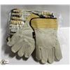 Image 1 : 12 PAIRS OF LEATHER WORK GLOVES