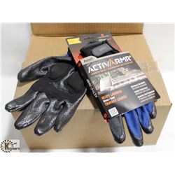 CASE OF 12 PR ANSELL HEAVY LABORER GLOVES, SZ 11