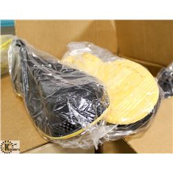 CASE OF 12 PAIR RUBBER BOOT COVERS SIZE 11