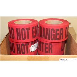 CASE OF 8 ROLLS 3" X 46 YARDS RED/BLACK DO NOT