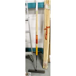 LOT OF 2 BULLDOG RAKES