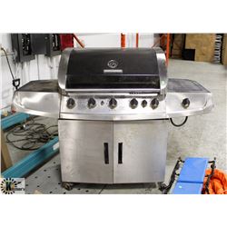 BRINKMASS STAINLESS BBQ GRILL WITH SIDE BURNER,