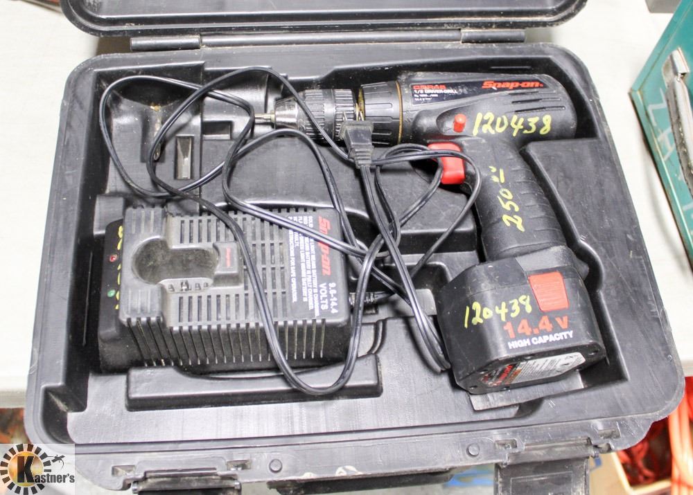 SNAPON 14.4 VOLT CORDLESS DRILL , 1/2" DRIVE