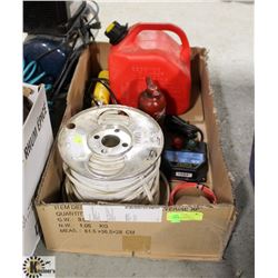 LOT OF TOOLS AND MISC INCLUDING ELECTRIC FENCE