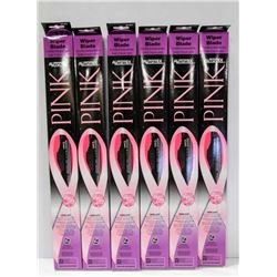 CASE OF 6 NEW PINK 17" WIPER BLADES