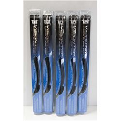 CASE OF 5 NEW 18" VISION TEC  WIPER BLADES