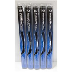 CASE OF 5 NEW 19" VISION TEC  WIPER BLADES